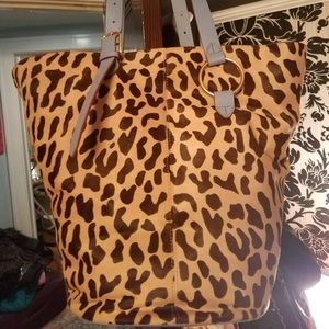 Diane Von Furstenberg Leopard Belted Tote